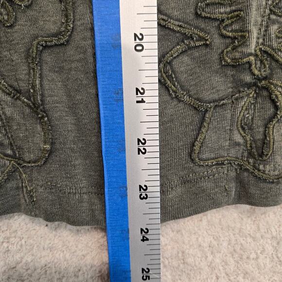 Chico's Full Zip Embroidered Cotton Jacket Chico's Size 1 (S) Moss Green - Picture 5 of 10